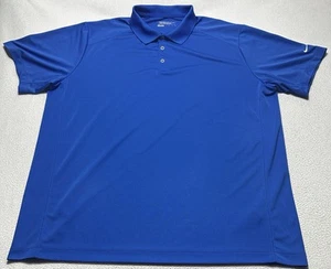Nike Polo Golf Shirt Uomo 2XL XXL Performance Casual *LEGGI Descrizione DANNI - Foto 1 di 12