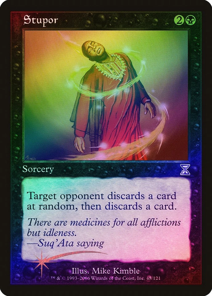 Stupor FOIL Time Spiral - Timeshifted NM Black Special MAGIC MTG CARD ABUGames - Image 1 of 1