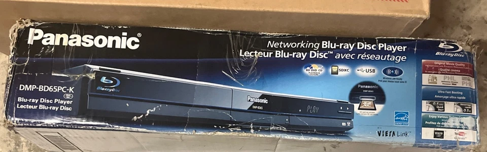 Reproductor Blu-ray Panasonic DMP-BD65PC-K caja abierta envío gratuito Foto 1 de 1