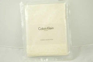 Rare Calvin Klein Mykonos Geometric Circles Jacquard 1 Sham Ecru Ivory Greek New - Picture 1 of 7