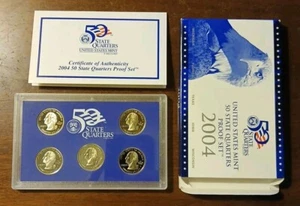 2004 State Quarter Clad Proof Set U.S. Mint Packaging OGP COA - Picture 1 of 2