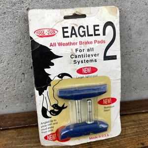 Vintage Kool Stop Eagle 2 Brake Pads Blue NOS Cantilever Shoe 1990s MTB BMX - Picture 1 of 12