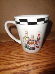 Trisa Coffee Mug with (3) Chubby Chefs / Cooks - Picture 1 of 4