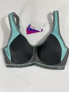 Reggiseno sportivo donna Freya Active Sonic modellato con ferretto grigio blu taglia 30DD - Foto 1 di 7