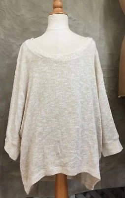 Girls SPLENDID SWEATER Tunic Top LOOSE FIT Hi-Lo GOLD SPARKLE 1/2 Sleeve 12 USA! Foto 1 de 4