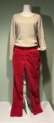 Pantalones al Tobillo Talbots Rojo Pana Talla 14 Petite Foto 1 de 4