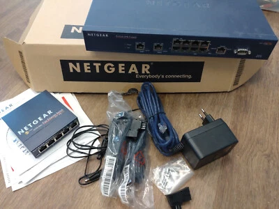 Netgear Pro Safe VPN Firewall FVX 538 EU + Fast Ethernet Switch FS105 - Bild 1 von 3