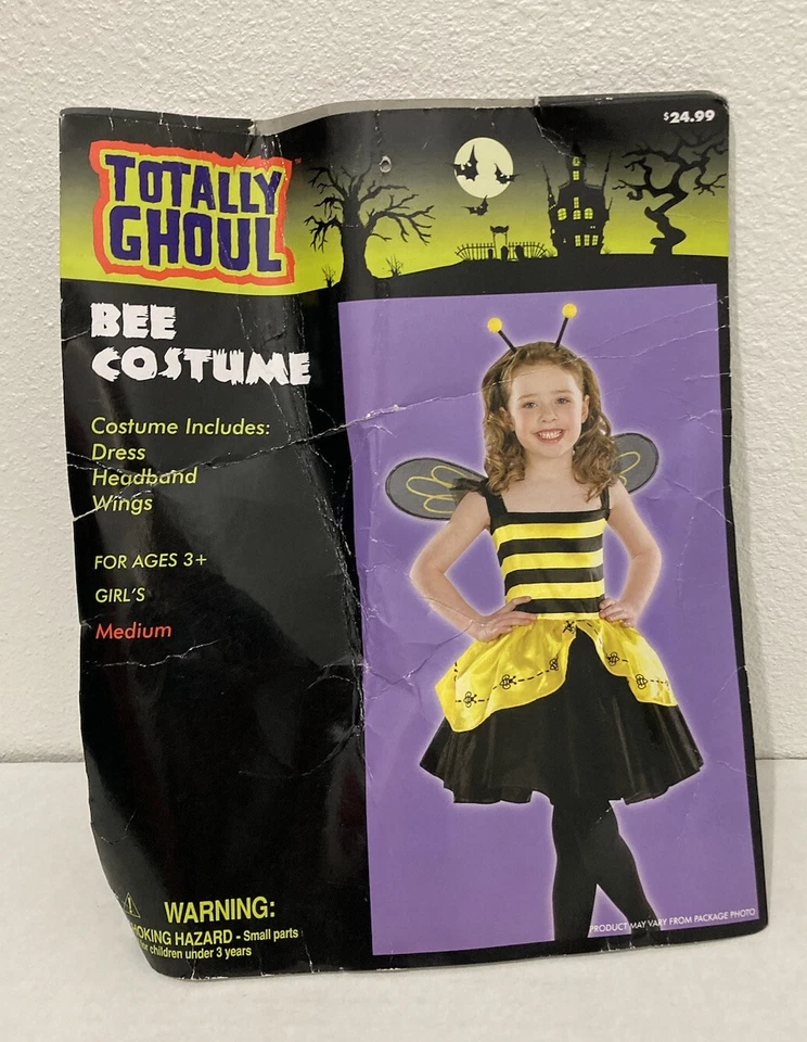 Disfraz de abejorro con alas marca Totally Ghoul para niñas talla mediana Foto 1 de 4