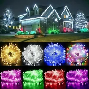 Catena Luminosa LED 20M/30M/50M/100M Illuminazione Elettricità Esterno Interno Natale - Foto 1 di 14