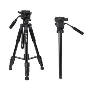 Q310 Profi Videokamera Stativ Fluidkopf für Canon Sony Nikon ZOMEI - Bild 1 von 9