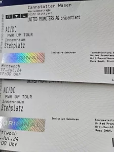 ACDC Stuttgart, Pwr Up Tour. Preis Ist Für 2 Tickets - Bild 1 von 1