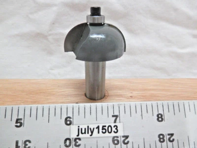 (1) Broca de enrutador con punta de carburo de 1/2" de radio nueva MLCS 1/2" vástago n4 Foto 1 de 4