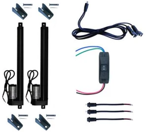 2pcs Linear Actuator 12V + UP Down Switch + Mounting Brackets+ Connectors - Picture 1 of 15