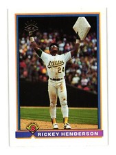 1991 Bowman #692 Rickey Henderson Oakland Athletics
