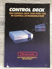Nintendo NES Control Deck System Console Instruction Manual - Authentic
