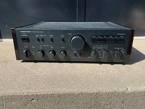 Onkyo Integra A-8087 Integrated Amp w/ Rosewood Sides, 100w/ch, Needs Repair - Picture 1 of 8