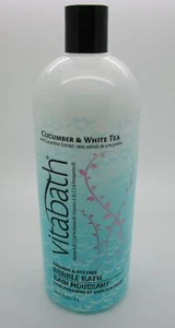 CUCUMBER & WHITE TEA Vitabath Bubble Bath 33.8 fl oz - Picture 1 of 2
