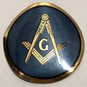 Freemason Masonic Decal Compass And Square Vintage 1960s PAPCO - Picture 1 of 3