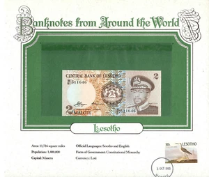 World Banknotes Lesotho 1981 2 Maloti UNC P 4a B/81 511646 - Picture 1 of 2