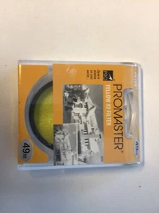 Promaster 49 mm Yellow Y2 Filter NOS - Picture 1 of 1