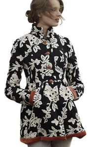 2 Abrigo Chaqueta Anthropologie Plenty by Tracy Reese Phlox y Coral Bordado - Imagen 1 de 13