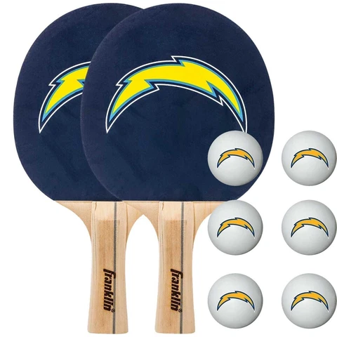 Los Angeles Chargers Kids NFL Exclusive Ping Pong Paddles and Balls Set - F61690 Cover