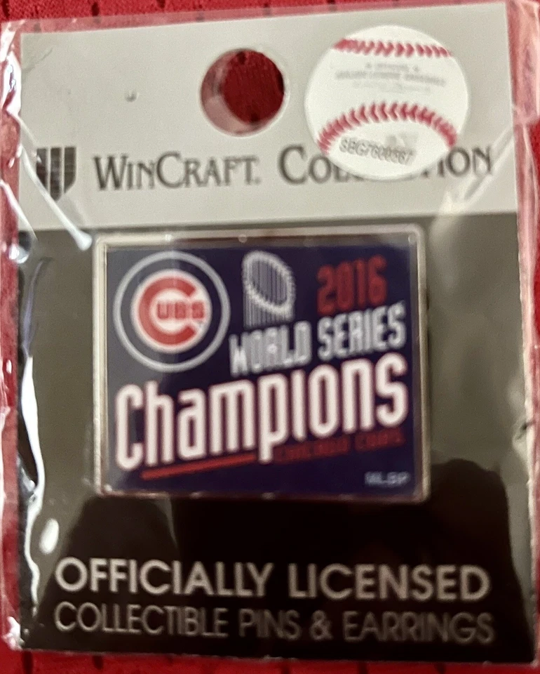 Chicago Cubs 2016 World Series Champions WinCraft Tac-Back Hat/Lapel Pin - Image 1 of 1