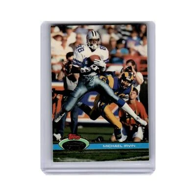 Michael Irvin 1991 Stadium Club #37 Dallas Cowboys Football Card NM - Image 1 of 3