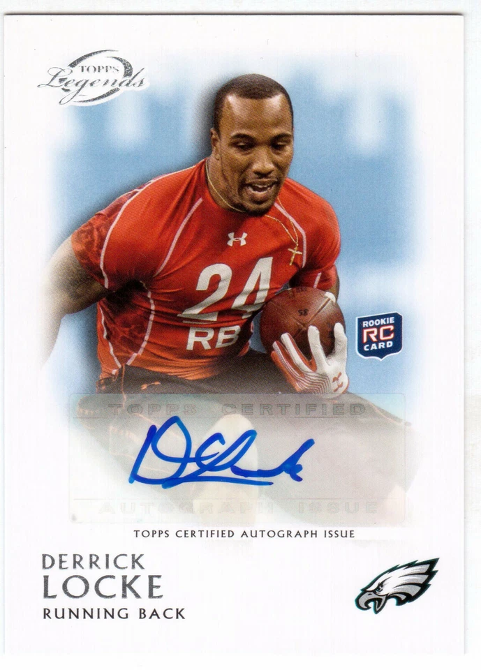 2011 TOPPS LEGENDS #RA-DL DERRICK LOCKE ROOKIE AUTOGRAPH - Image 1 of 1