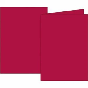 Double Cards Medium-Red A6 160g - Picture 1 of 1