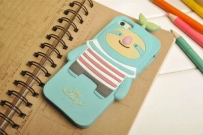 Apple iPhone 5S SE 2016 - Romane Momo Silicone Rubber Cute 3D Animal Case Cover - Image 1 of 4