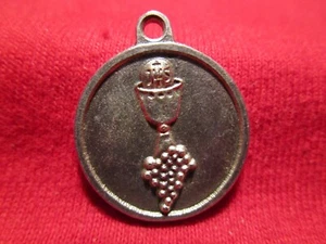 Scripture Medal This Is My Body Silvertone - Picture 1 of 2