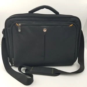 Alliant Black Laptop Messenger Bag with Shoulder Strap - Picture 1 of 4