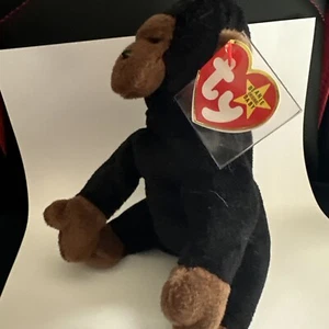 Ty Beanie Baby - KONGO der Gorilla - NEUWERTIG mit NEUWERTIGEN ETIKETTEN - Bild 1 von 5