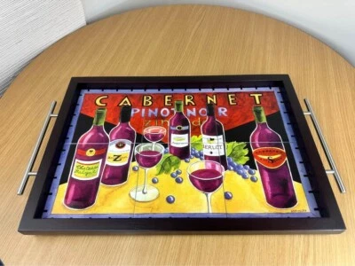 Bandeja para servir vino Cabernet Pinot Noir de colección MCM cocina decoración del hogar Foto 1 de 4