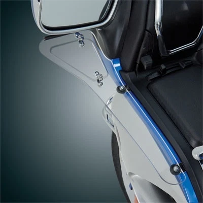 BIG BIKE PARTS WIND DEFLECTORS, UPPER SIDE CLEAR HONDA GL1800 GOLDWING, #52-668U - Image 1 of 1