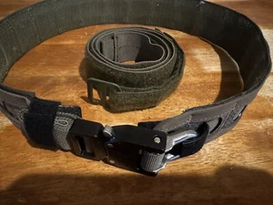 Cinturón de batalla táctico verde MEDIANO ESTILO FERRO BISONTE EE. UU. - Imagen 1 de 4