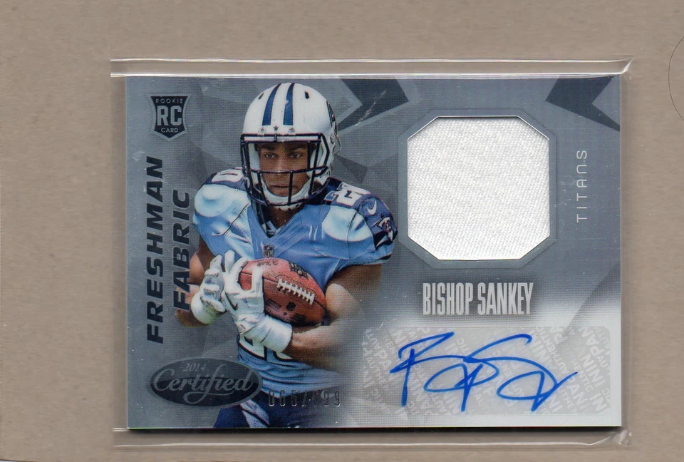 bishop sankey titans rc auto jersey relic card 2014 certified 207 65/699 - Image 1 of 1