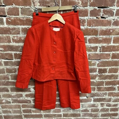 Vintage Pendleton Jacket Pant Set 100% Virgin Wool Red - Image 1 of 4