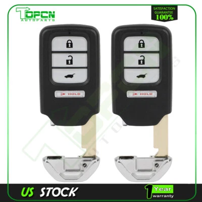 2 For Honda CR-V 2015 2016 Keyless Entry Remote Control Car Key Fob 4 Buttons - Image 1 of 4