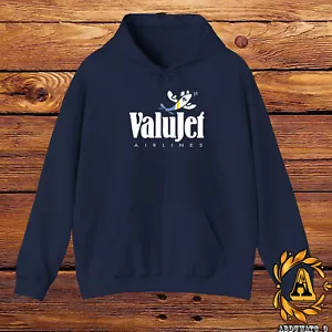 ValuJet Airlines Logo Hoodie Hooded Sweatshirt Black/Navy/White n more S-5XL - Picture 1 of 13