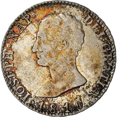 [#970862] Moneda, España, José Napoleón, 4 Réales, 1810, Madrid, AU, Sil, ver Foto 1 de 2