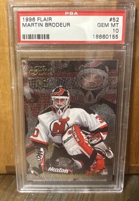 1996 Flair Martin Brodeur PSA 10 Gem Mint - Image 1 of 2