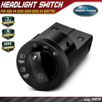 Interruptor de faros con control de faros antiniebla para Audi A4 02-07 A4 Quattro 02-06 S4 Foto 1 de 4