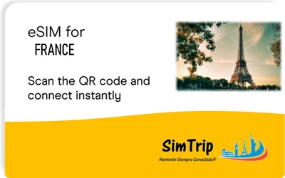 eSim Virtual SimCard Internet France - Photo 1/4