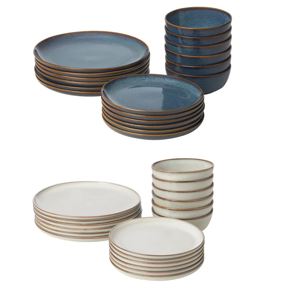 IKEA GLADELIG 18pc Dinner Set Plates Bowls Dining Tableware Stoneware Set, New - Image 1 of 1