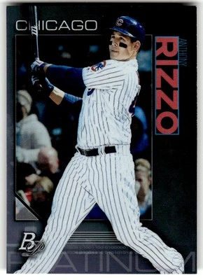 2020 Bowman Platinum #23 Anthony Rizzo Chicago Cubs Baseball - Image 1 of 2
