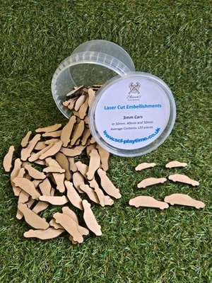 3mm MDF Laser Cut Car Embellishments - Image 1 of 4