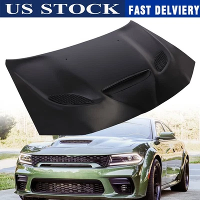 Front Hood Panel For Chrysler 300 Hellcat 2011 2012 2013 2014 2015-2023 Primed - Image 1 of 4