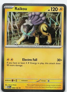 Raikou 048/132 Rare Holo ME01: Mega Evolution NM Pokémon - Picture 1 of 2